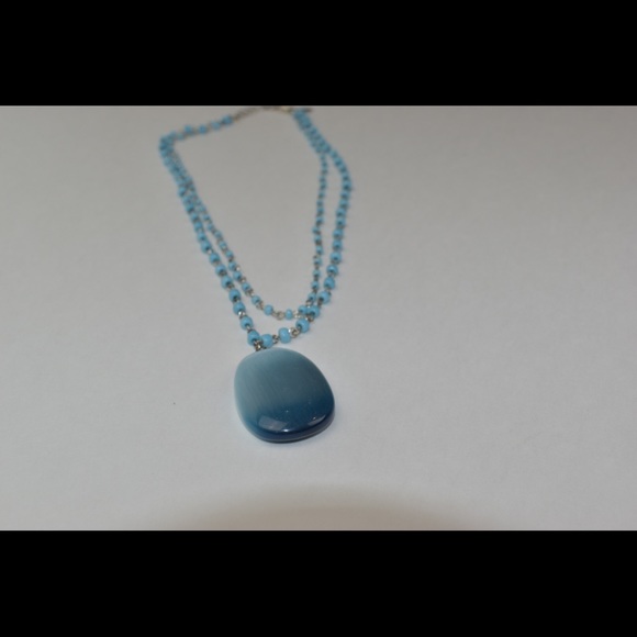 Blue Beads Necklace - Picture 4 of 4